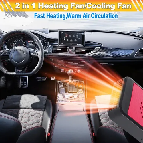 Calefactor Auto Portatil 12v 200w Desempañador Parabrisas