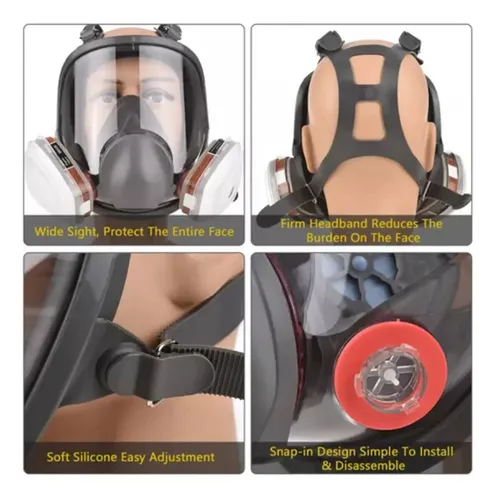 Máscaras Antigás Para Respiradores, Visera, Casco