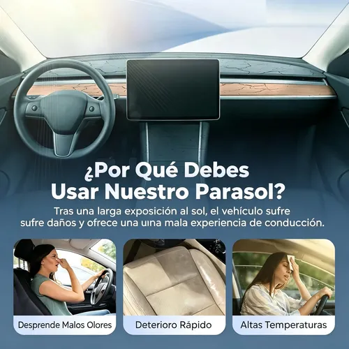 Parasol Auto Parabrisas Protección Rayos Cortina