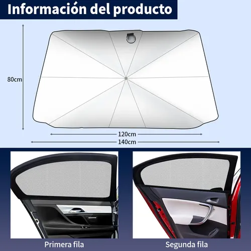Parasol Auto Parabrisas Protección Rayos Cortina