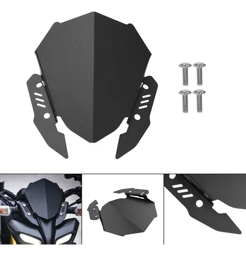 Parabrisas Yamaha Mt-15 2018-2023 Mt-125 Negro