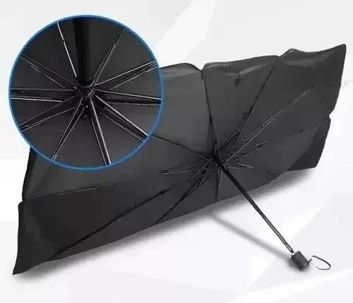 Parasol De Auto Parabrisa Tipo Paraguas Protector Cubre Sol