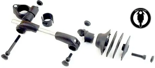 2 Codos Soporte De Nylon Pararbrisas Motos Elmotociclista