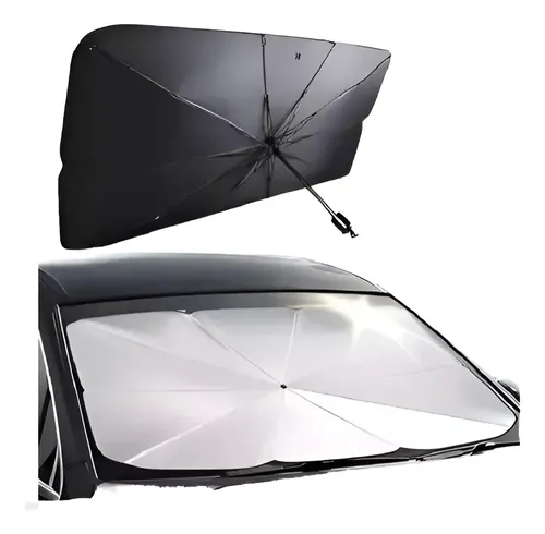 Parasol De Auto Parabrisa Tipo Paraguas Protector Cubre Sol