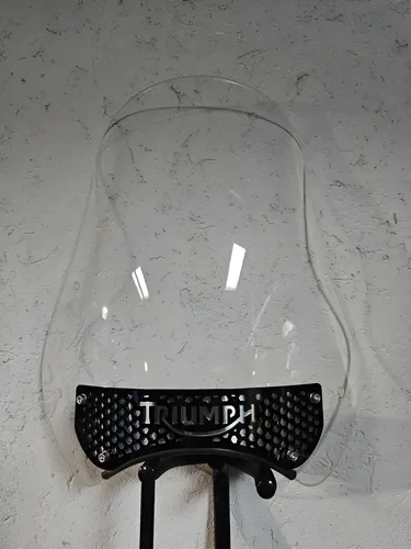 Parabrisas Moto Logo Triumph 900 Street Con Chapa Inoxidable