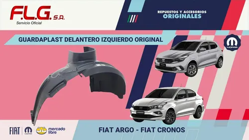Guardaplast Delantero Izq Argo Original Fiat Argo 17/19