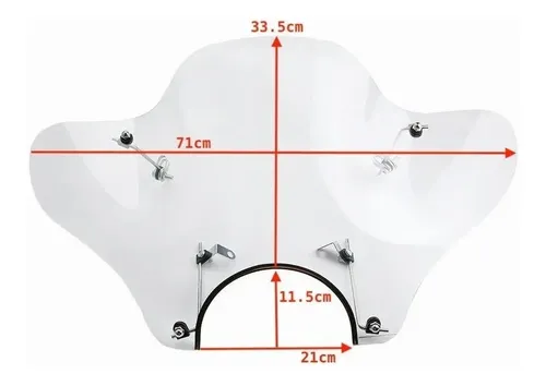 Parabrisas Universal For Motocicleta Windshield Fairing .