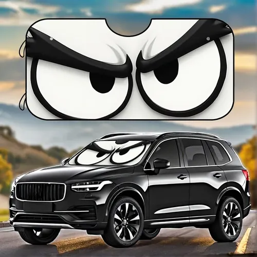 Angry Cartoon Eyes Para El Parabrisas Y El Parabrisas Del Coche, 1 Unidad