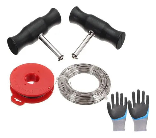 Kit De Herramientas Para Quitar Parabrisas, Paquete De 6, Con Alambre De Corte De 15 Pies Para