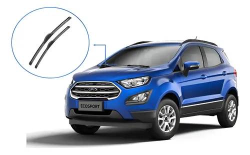 2 Escobillas Delanteras Flex Goma Ecosport 2012 A 2021 Curva