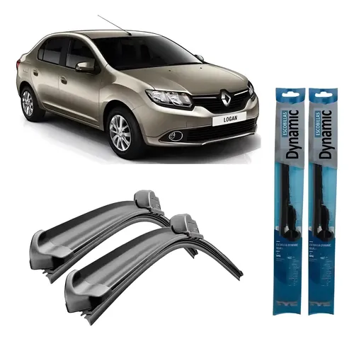 Juego Escobillas Renault Logan 2014 2015 Authentique Plus