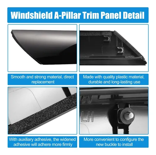 Panel De Ajuste De Parabrisas A-pillar Autohaux Para Kia