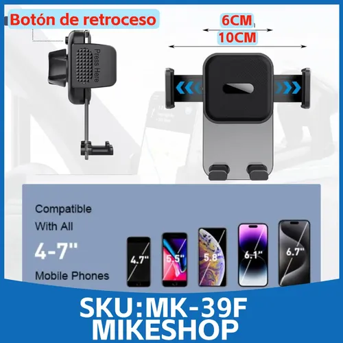 Soporte De Celular Rotación 360 Para Auto Parabrisas Tablero