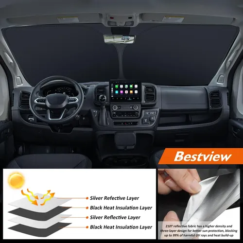 Parasol De Parabrisas Bestview American Eagle Para Dodge Ram