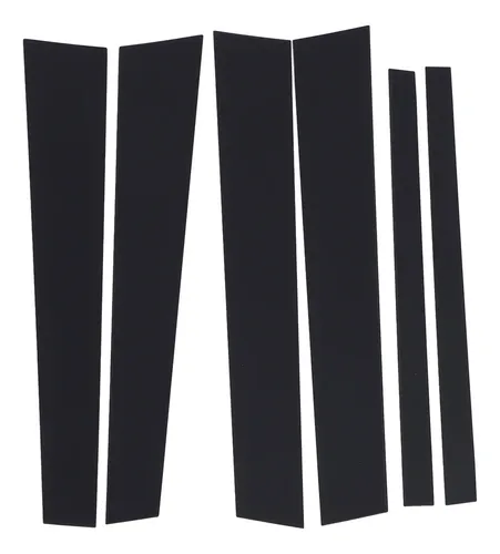 Funda Para Poste De Puerta De Coche, 6 Unidades, Color Negro Brillante, Elegante Y Fácil