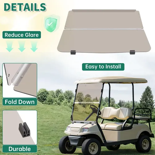Parabrisas Ecotric Club Car Ds 1982-2000 Plegable