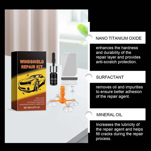 Kit De Fluido De Reparación De Parabrisas Para Automóviles