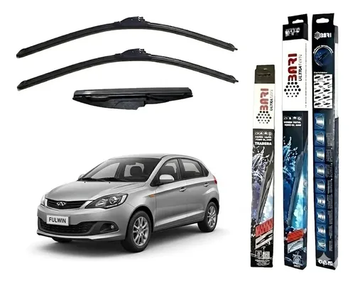 Kit De 3 Escobillas Chery Fulwin 2013 2014 2015 2016 2017