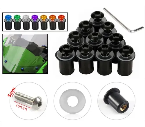 Kit De Tornillos De Aluminio Para Parabrisas, 20 Piezas