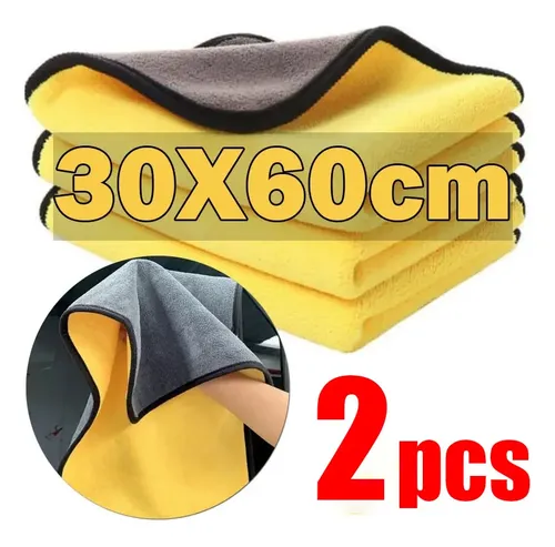 Toallas De Microfibra Para Lavado De Coches, Limpieza Y Seca