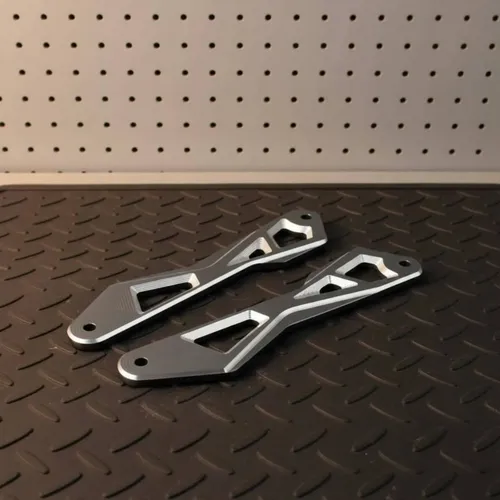 Slim Windshield Bracket Machined Finish Azul