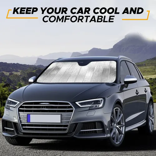 Parasol Econour Para Parabrisas De Coche, Plegable, 66 X 142 Cm