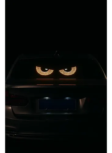 Pantalla Led Ojos Devil Eyes Parabrisas Auto 11 Modos Usb