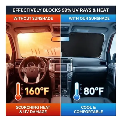 Protector Solar Parabrisas Para Ford F-150 Uv Ajuste