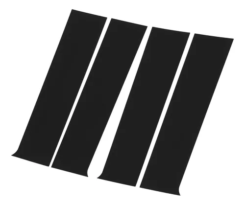 Puerta Pillar Post Trim, 4 Unidades, Policarbonato De Alta Resistencia, Color Negro Brillante