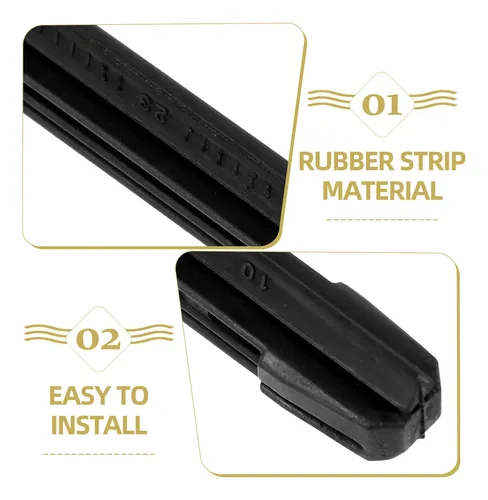 Wiper Inserts Rubber Refill For Cars 2pcs