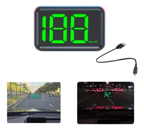 Velocímetro Hud Gps Universal Para Auto Proyector Parabrisas Usb Sin Batería