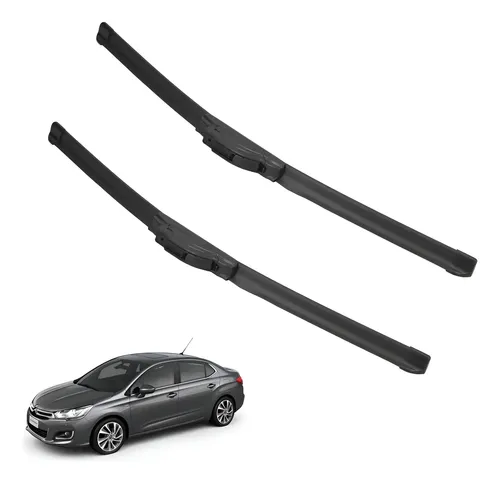 Kit 2 Escobillas Delanteras Flex Goma Citroen C4 2004 A 2014