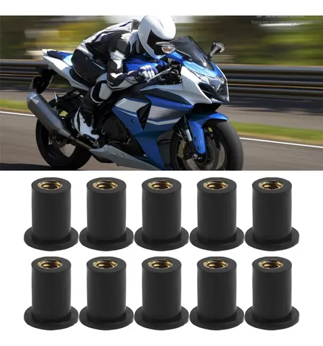 Juego De Tornillos M5 X 16 Mm Para Parabrisas De Moto, Goma