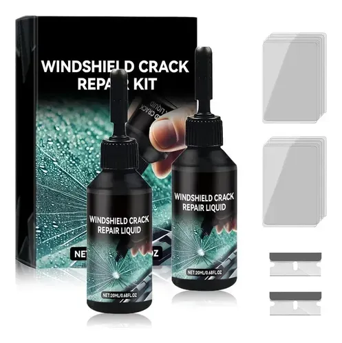 Kit Reparación Vidrios Autos Líquido Transparente 2 Pzas Ver