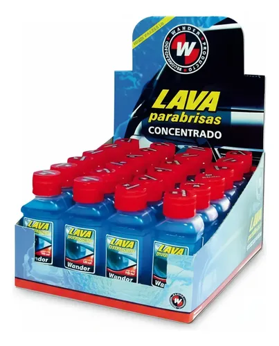 Líquido Lava Parabrisas Concentrado Wander 100cc 24 Unidades