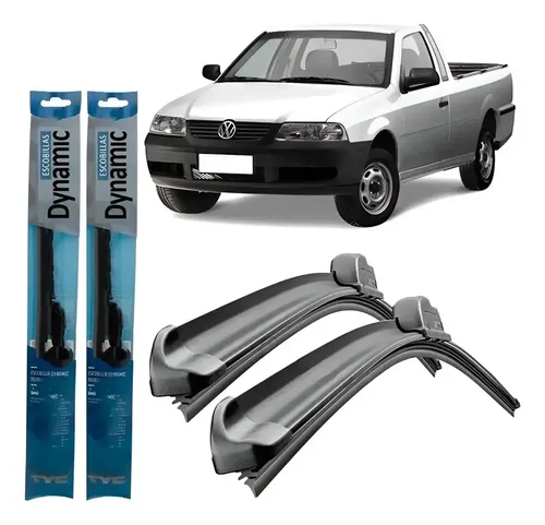 Juego Kit Escobillas Volkswagen Saveiro 2000 2001 2002 2003