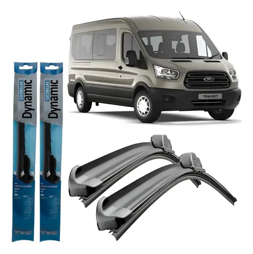 Juego Kit Escobillas Ford Transit 2014 2015 2016 2017 2018