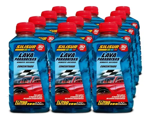 Lava Parabrisas Concentrado Silisur 1 Litro Pack 6 Unidades
