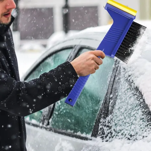 Raspador De Hielo Desmontable Para Parabrisas Y Cepillo Para