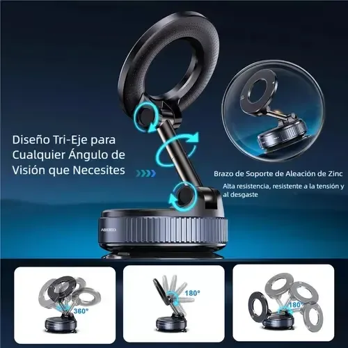 Soporte Magnético Para Celular Con Ventosa Para Auto