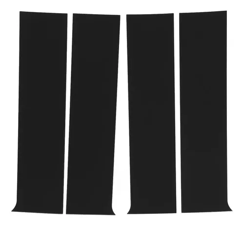 Puerta Pillar Post Trim, 4 Unidades, Policarbonato De Alta Resistencia, Color Negro Brillante