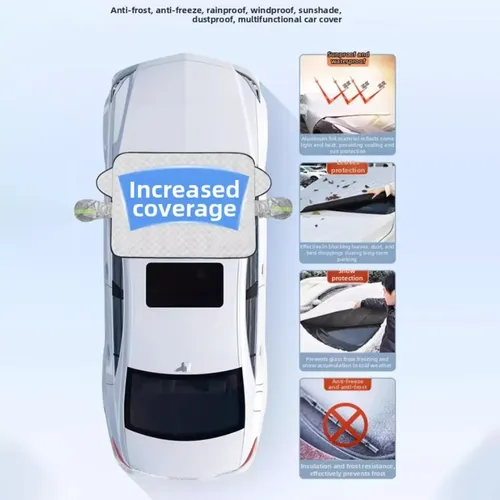 Funda De Parabrisas Magnética Antihielo Para Coche De Invier