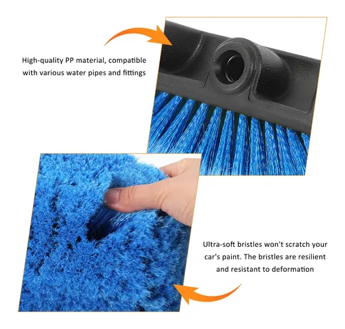 10  Car Wash Brush Head, Flow-thru Auto Scrubbing Brush
