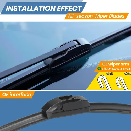 Paletas Limpiaparabrisas Gspscn Oem 24”+18” Para Gancho En