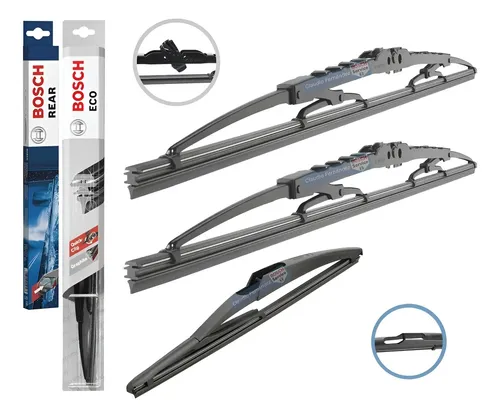 Kit De 3 Escobillas Bosch Eco Chevrolet Astra 2 2009 2010