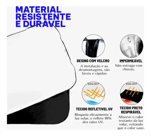 Parasol Plegable Retráctil Para Parabrisas De Auto