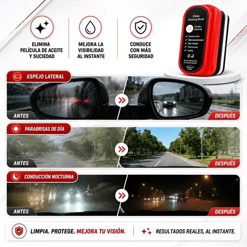 Cepillo Limpiador Parabrisas Auto Vidrio Agua Grasa Lluvia