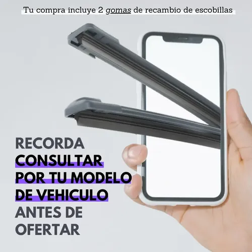 Escobillas Aerotwin Delanteras Gomas Recambio Bosch