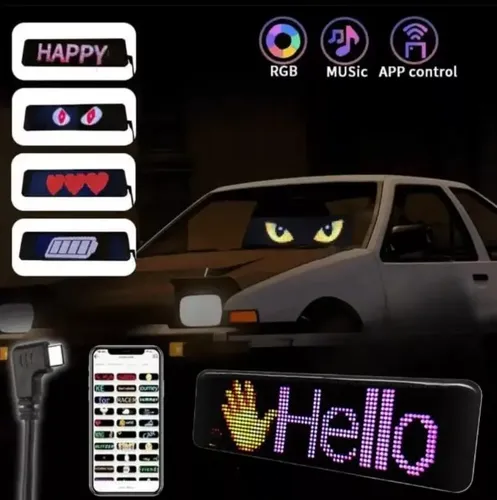 2 Piezas De Ojos Led Para Parabrisas De Coche Y Camión