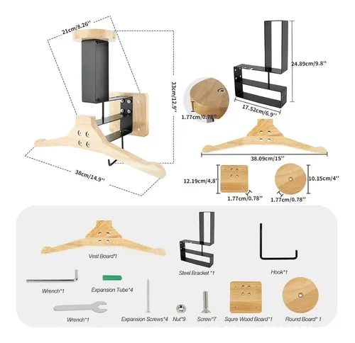 Soporte De Madera Para Casco De Moto Para Esquí Y Estilo A
